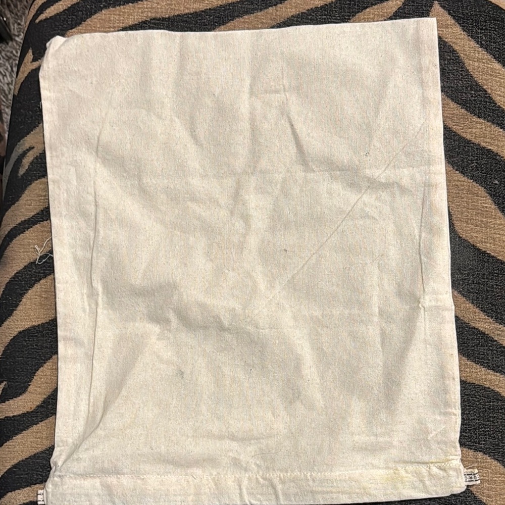 Plain Cream Fabric Bag